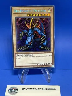 Tri-Horned Dragon LOB-EN000 - Secret Rare - 25th Legend of Blue Eyes - Yugioh! - Image 1