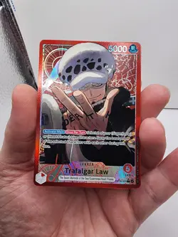ENGLISH Trafalgar Law OP14-001 ALT ART Leader L - THE AZURE SEA'S SEVEN 7 OP-14 - Image 3