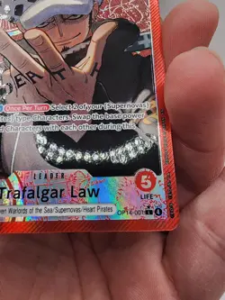 ENGLISH Trafalgar Law OP14-001 ALT ART Leader L - THE AZURE SEA'S SEVEN 7 OP-14 - Image 4