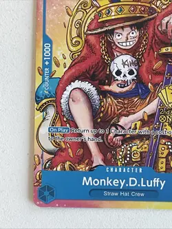 Monkey.D.Luffy (2nd Anniversary Stamped Promo) P-043 - One Piece TCG - English - Image 4
