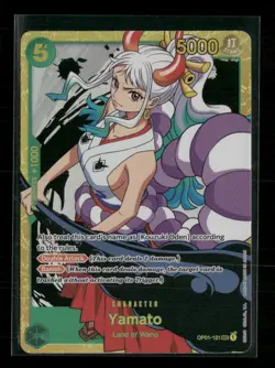 Yamato (Reprint) OP01-121 One Piece Premium Booster -The Best- SEC NM English - Image 1