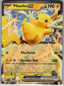 Pikachu ex 063/193 SV02: Paldea Evolved - Pokemon Card - NM - Image 1