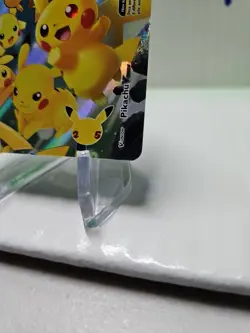 Pikachu V Union SWSH140 Celebrations Black Star Promo Pokemon Card Upper Right - Image 4