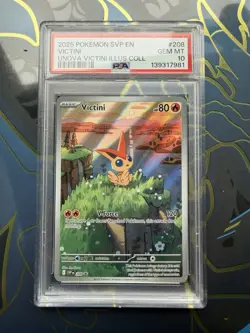 Pokemon TCG Victini Black Star Promo Card 208 PSA10 Gem Mint English - Image 1