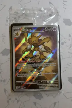 Alakazam MEP 009 Black Star Promo Pokemon Card - SEALED - Image 1