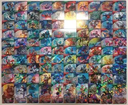 Lot of 100 Japanese Kamen Rider Battle: GANBA LEGENDS Normal & Rare Card Set - Image 1