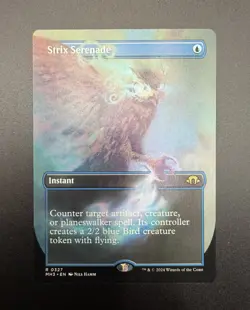 MTG; Strix Serenade (Borderless) #327; Modern Horizons 3 NM; Unplayed - Image 2