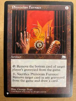 MTG 1x Phyrexian Furnace # 155 The List - Weatherlight Magic the Gathering x1 NM - Image 1
