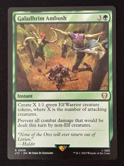 1x MTG Galadhrim Ambush - Commander: The Lord of the Rings (LTC) #38 - Magic - Image 3