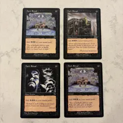 Magic the Gathering MTG Dark Ritual MP Condition Play Set Of 4 - Image 1