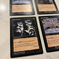 Magic the Gathering MTG Dark Ritual MP Condition Play Set Of 4 - Image 2