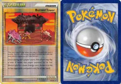 Burned Tower 71/90 Uncommon HGSS Undaunted Pokemon HP/DMG - Image 3