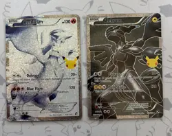 Reshiram & Zekrom 113/114 Holo Ultra Rare Celebrations Pokemon TCG NM - Image 1