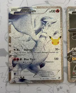 Reshiram & Zekrom 113/114 Holo Ultra Rare Celebrations Pokemon TCG NM - Image 2