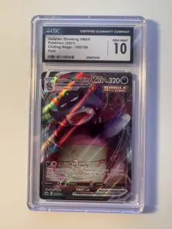 Pokemon Galarian Slowking VMAX 100/198 Chilling Reign CGC 10 GEM mINT - Image 1