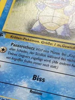 Pokemon 1st Edition German Base Set Schillok (Wartortle) 42/102 - LP - Image 3