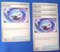 4x Tera Orb 189/191 - NM Playset - Trainer x4 - Pokemon TCG - Image 1