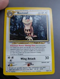 Pokemon Noctowl (42/111) Neo Genesis MP - Image 1