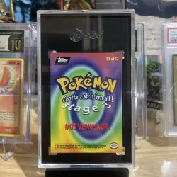 1999 TOPPS POKEMON THE MOVIE EDITION #E3 VENUSAUR BLACK LOGO SGC 9.5 - Image 2
