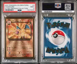 PSA 9 METAL CHARIZARD 2021 POKEMON CELEBRATIONS ULTRA-PREMIUM COLLECTION 4/102 - Image 3