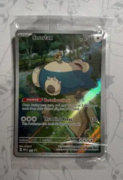 *Sealed Pokemon TCG Snorlax SVP 51 Black Star Promo 151 ETB Illustration Rare - Image 1