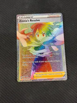 Pokemon Zinnia's Resolve 225/203 Secret Rainbow Rare - Image 1