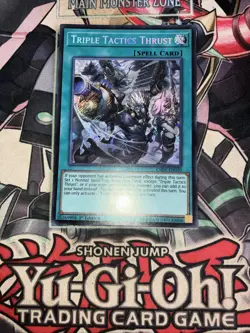 Triple Tactics Thrust Secret Rare 1st Edition CH01-EN030 Yugioh - Image 1