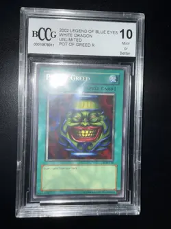 Yu-Gi-Oh! TCG Pot of Greed Legend of Blue Eyes White Dragon LOB-119 Unlimited... - Image 1