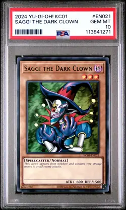 2024 YU-GI-OH! KC01-25TH ANV ULTIMATE KAIBA SET SAGGI THE DARK CLOWN PSA 10 - Image 1