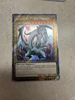 YuGiOh BLUE EYES WHITE DRAGON Platinum Secret Rare RA03-EN079 - Image 1