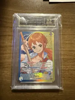 One Piece Crown 9.5 Nami Alternate Art Leader op11 - Image 1