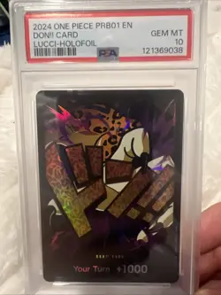 One Piece Tcg Don!! Card Rob Lucci Prb01 Foil Holo English PSA 10 🔥 - Image 1