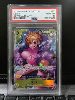 2025 ONE PIECE OP07 JP LILITH ALTERNATE ART PSA 10 - Image 1