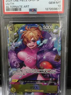 2025 ONE PIECE OP07 JP LILITH ALTERNATE ART PSA 10 - Image 2