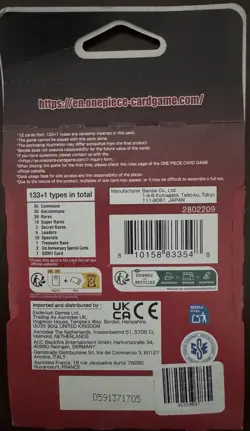 Sleeved Booster Pack - One Piece TCG OP13 Carrying On His Will Factory Sealed - Image 2