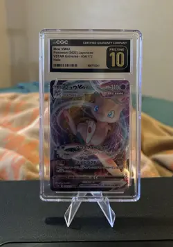 CGC Pristine 10 Mew VMAX 054/172 Japanese VSTAR Universe Pokemon Card 2022 - Image 1