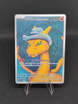 Charizard with Grey Felt Hat Pokemon x Van Gogh Black Star Promo ACG Art Card - Image 1