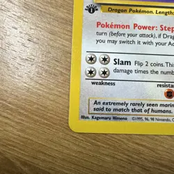 Pokemon TCG Dragonite Non Holo Rare Card 4/62 Fossil 1999 First Edition - Image 5