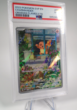 Pokemon Charmander 044 PSA 9 Mint Obsidian Flames S&V Promo Card Holo - Image 1
