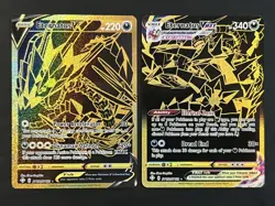 Pokemon Card TCG - Eternatus V SV121 & Eternatus VMAX SV122 Gold Secret Rares - Image 1