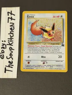 Eevee 11 53 WoTC Holo Promo Pokemon Card NM - Image 1