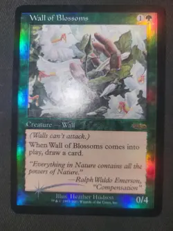 MTG Wall of Blossoms FNM FOIL DCI Promo - Image 1