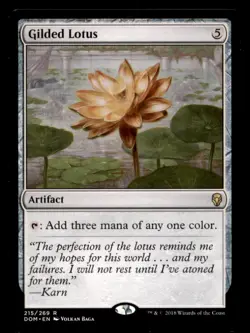 Gilded Lotus LP Light Play Dominaria MTG [7686] - Image 1