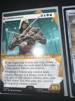 Edward Kenway & Sword of Feast and Famine Showcase Mythic MtG - Image 4