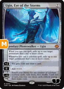 MTG Ugin Eye of the Storms TDM M Legendary Planeswalker Ugin NM - Image 1