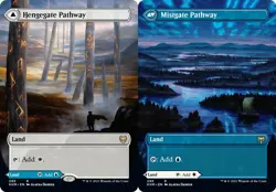 1x Hengegate Pathway - Foil - Borderless Light Play MTG Magic - Kid Icarus - - Image 1