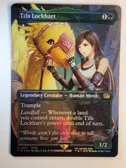 Tifa Lockhart - Chocobo Track Foil Borderless Final Fantasy MTG NM - Image 1
