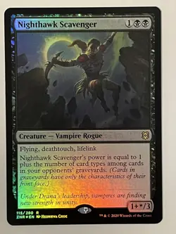 Nighthawk Scavenger Zendikar Rising Foil MTG NM - Image 1