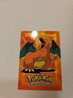 Pokemon Topps #06 Charizard Chameleon Charmander Non-Holo Vintage 1999 Blue Logo - Image 2