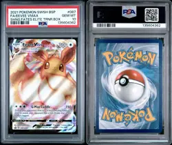 Pokemon TCG Eevee VMAX SWSH087 Black Star Promo PSA 10 - Image 3